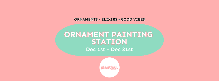 <h1 class="tribe-events-single-event-title">Ornament Painting Station Hosted by Plant Bar</h1> <h1 class="tribe-events-single-event-title">Ornament Painting Station Hosted by Plant Bar</h1>
