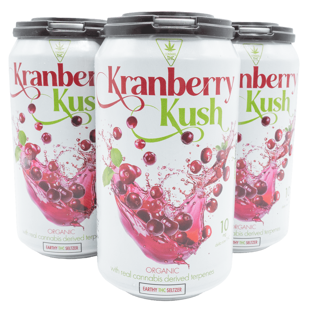 Earthy Delta 9 Seltzer - Kranberry Kush 10mg - Asheville Dispensary
