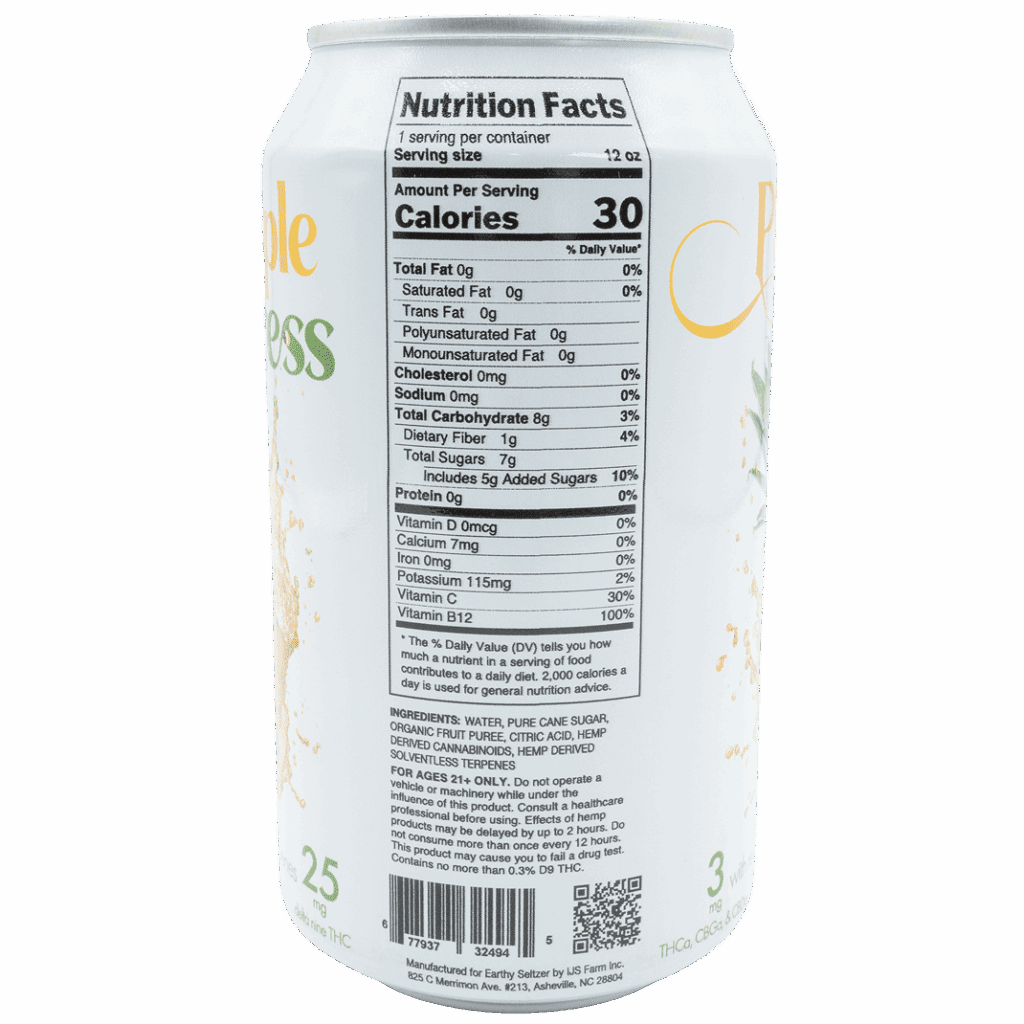 Earthy Delta - 9 Seltzer Pineapple - Express 25mg