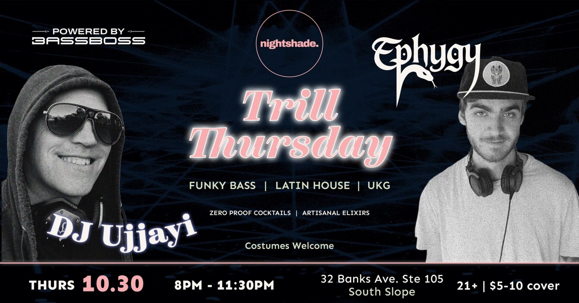 <h1 class="tribe-events-single-event-title">Trill Thursday ft. Ujjayi & Ephygy hosted by Nightshade</h1> <h1 class="tribe-events-single-event-title">Trill Thursday ft. Ujjayi & Ephygy hosted by Nightshade</h1>